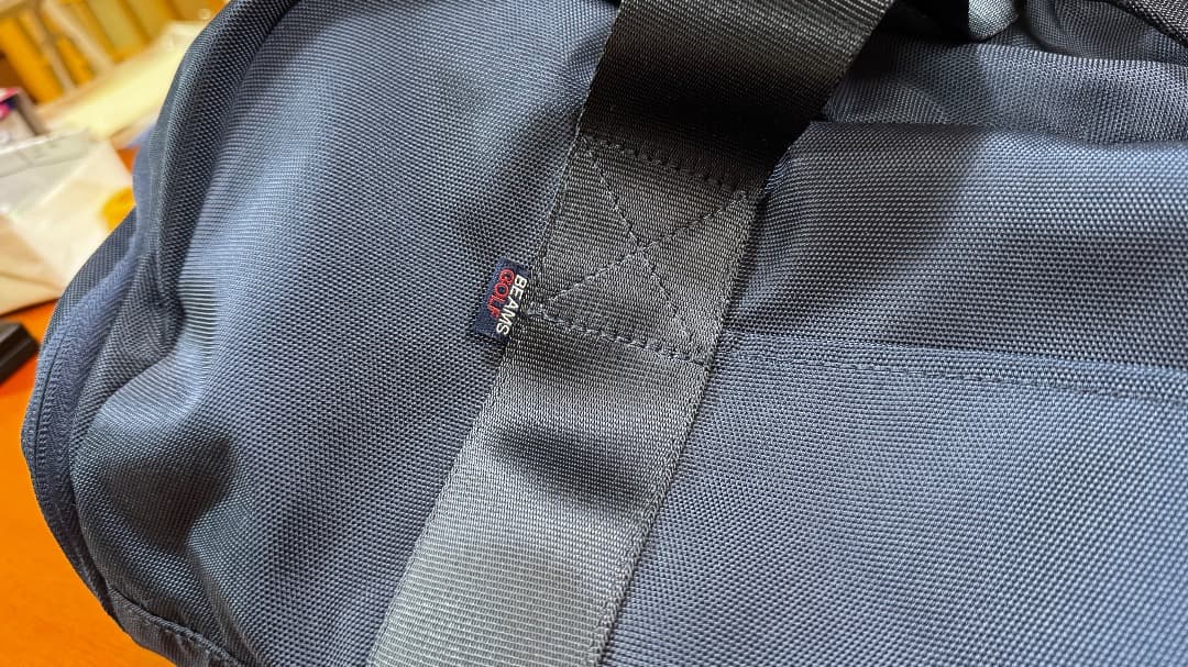 BEAMS GOLF シューズケース付きボストンバッグ ネイビー