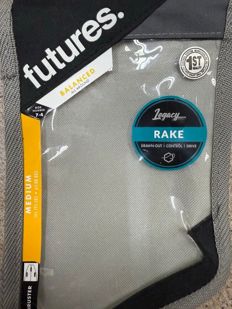 futures Rake サーフボードフィン 3枚セット