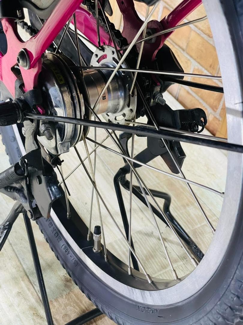 激レアピンク系 ヤマハ バビー 子供乗せ電動アシスト自転車H2141