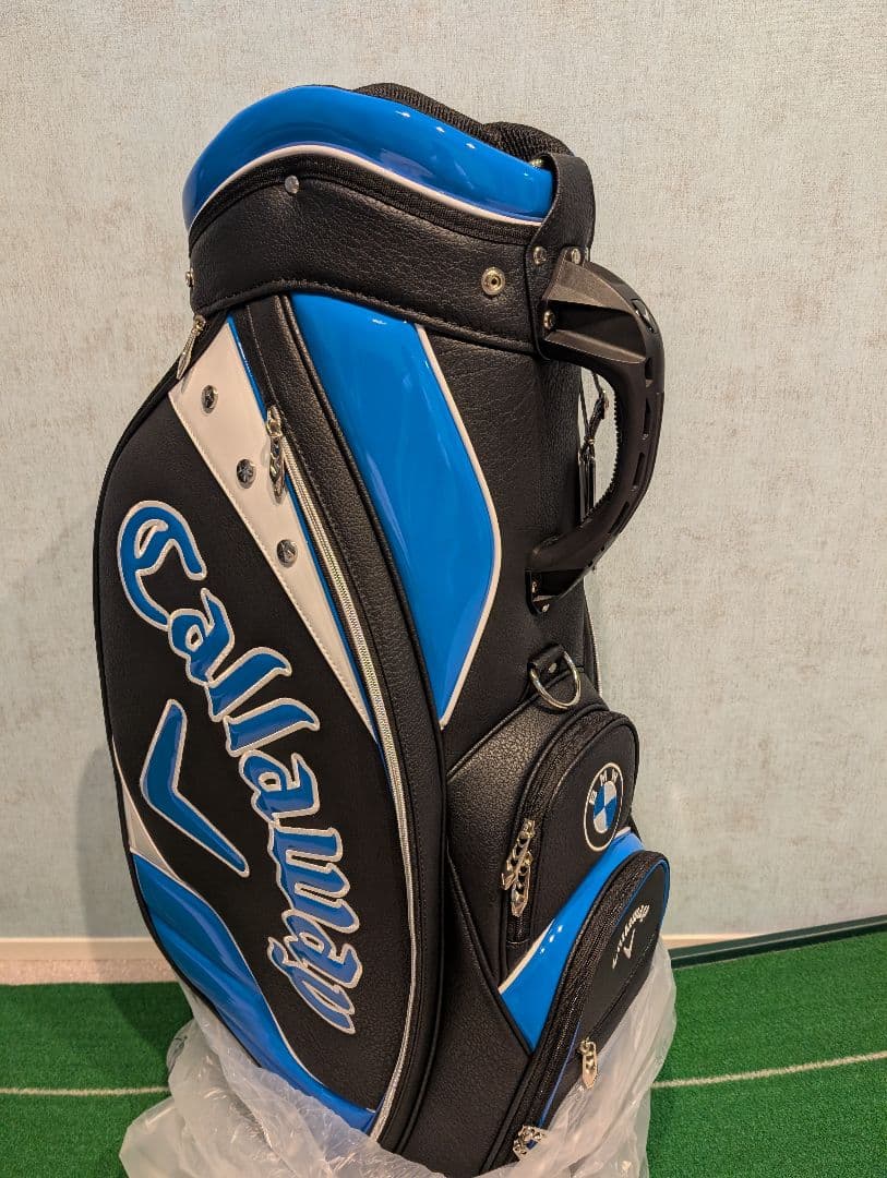 【新品未使用】Callaway キャディバッグ 青/黒 ロゴ