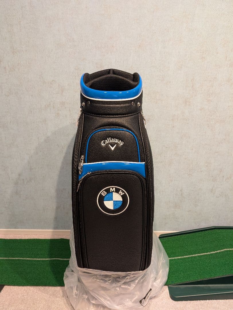 【新品未使用】Callaway キャディバッグ 青/黒 ロゴ