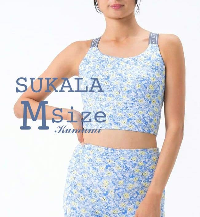 ラバ　SUKALA　フラワーガーデンプリントクロスロゴブラトップ/M　未開封品