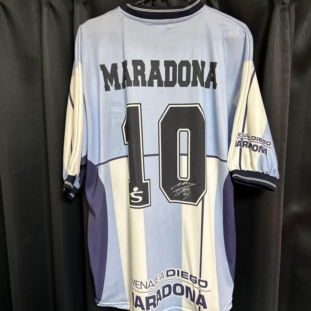 マラドーナ　ユニフォーム　引退記念試合　W杯　アルゼンチン代表　メッシ　正規品