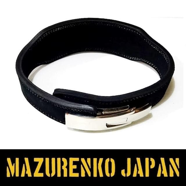 (L)10mm本牛革OEMレバーアクショントレーニングベルト(ボディビルタイプ)