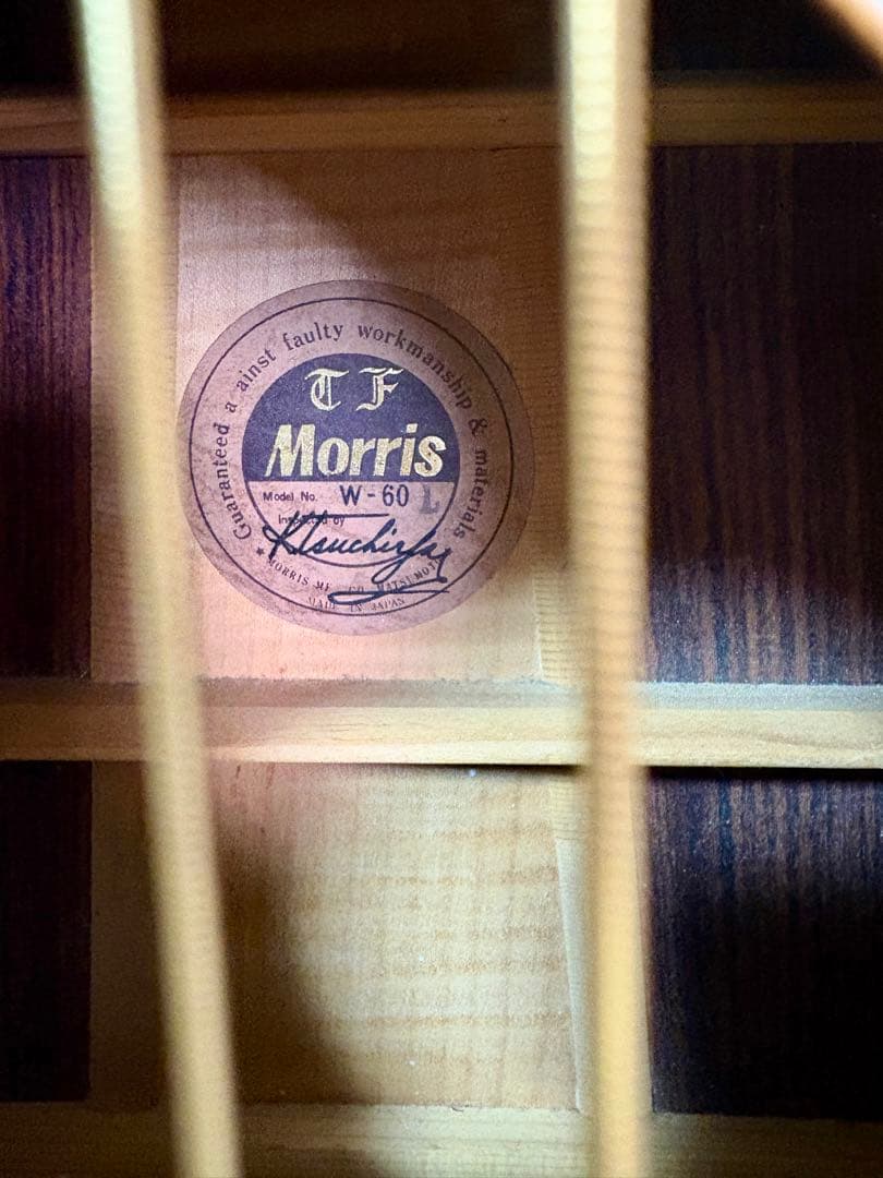 Morris W-60Ｌ レフティ 左用 アコースティックギター 1980年