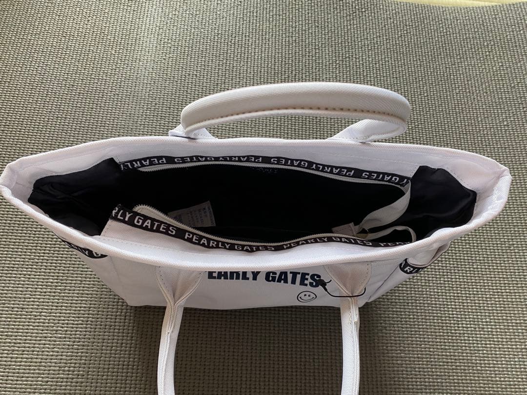PEARLY GATES ホワイトトートバッグ
