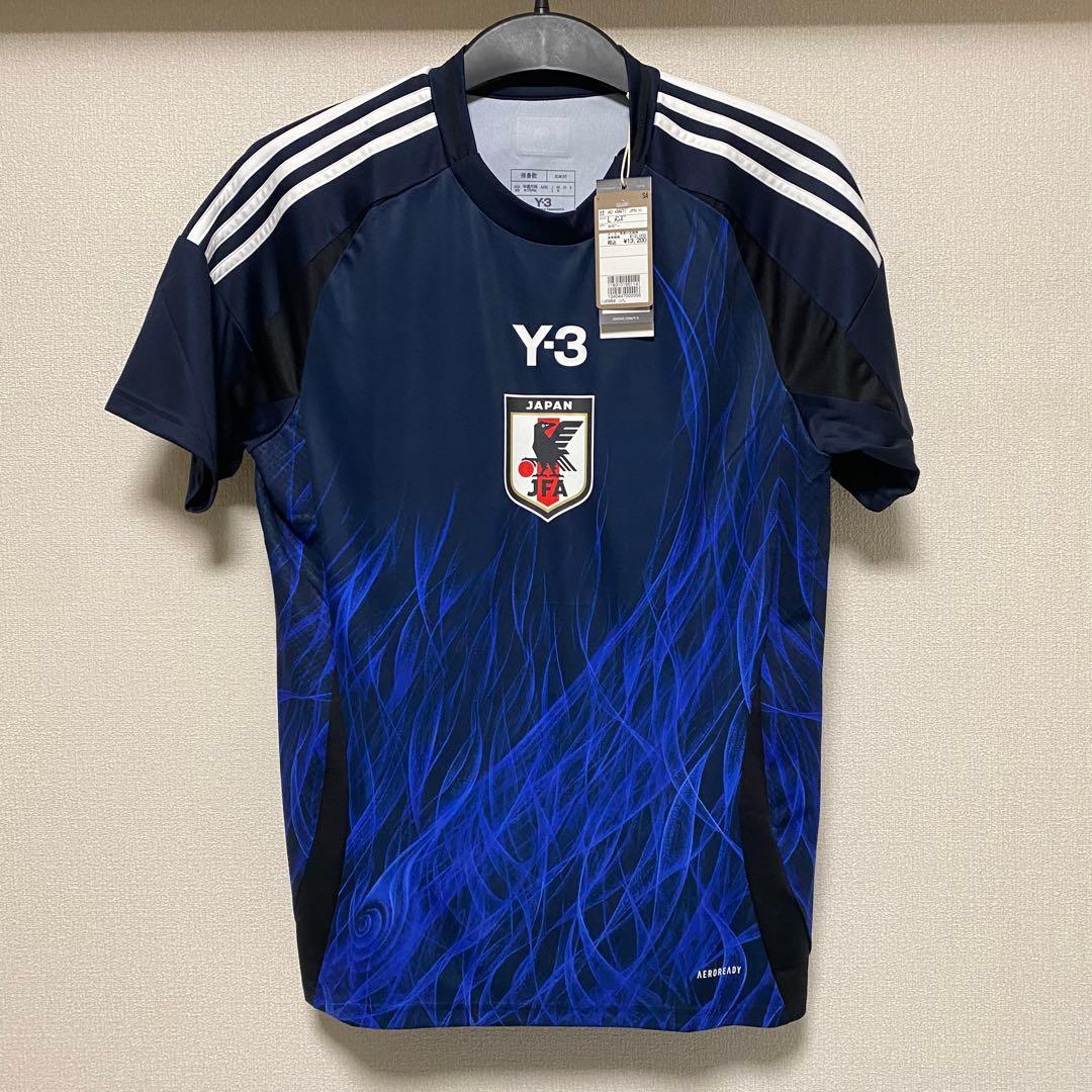 サッカー 日本代表 ホーム ユニフォーム Lサイズ ヨウジヤマモト Y-3