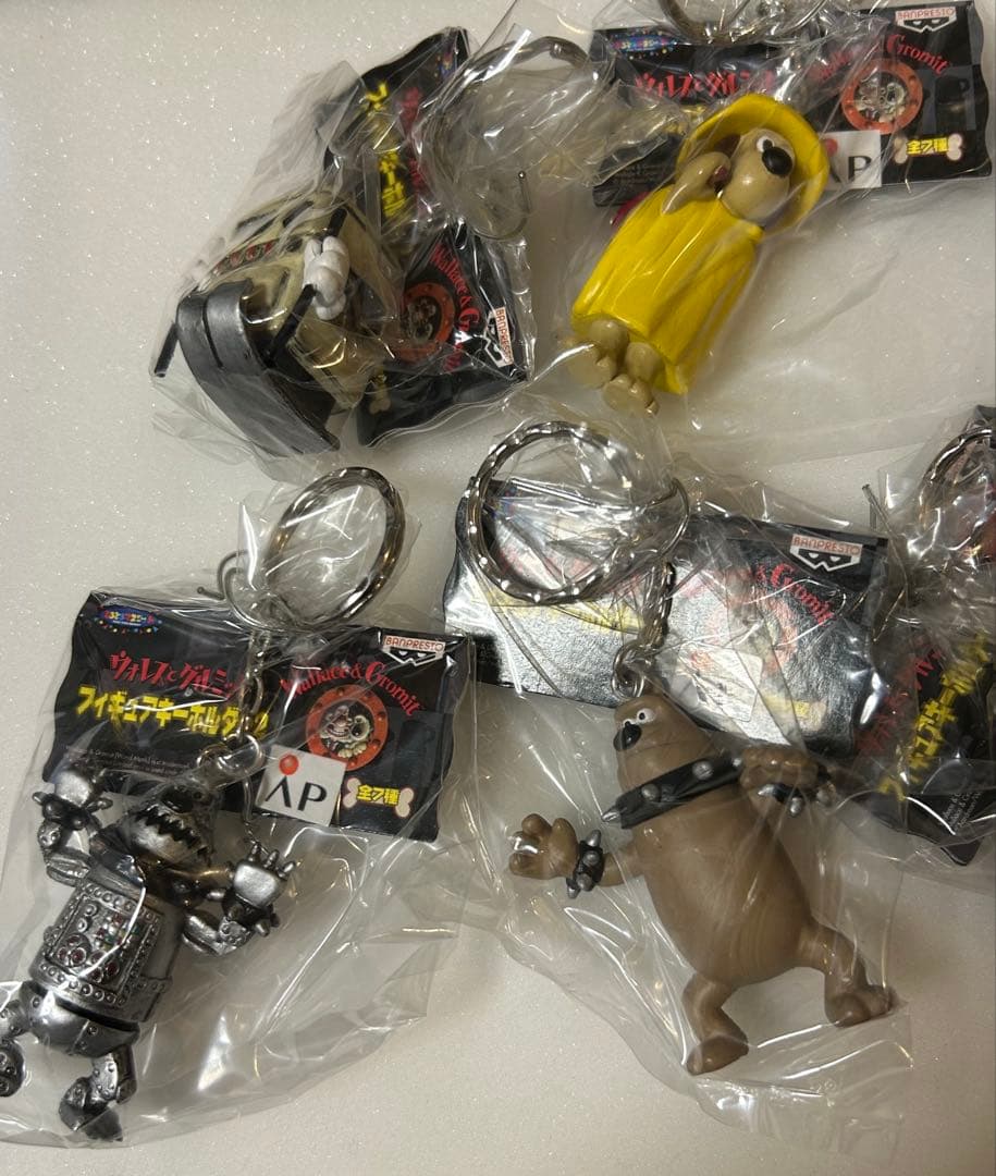 全7種 フィギュアキーホルダー ウォレスとグルミット