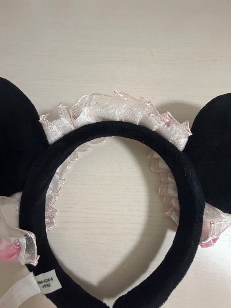 ディズニー カチューシャ ミニー バラ ピンク フリル