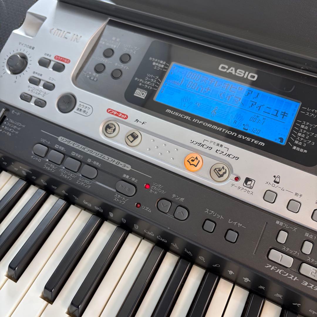 CASIO LK-301BB キーボードスタンド付き（訳あり）