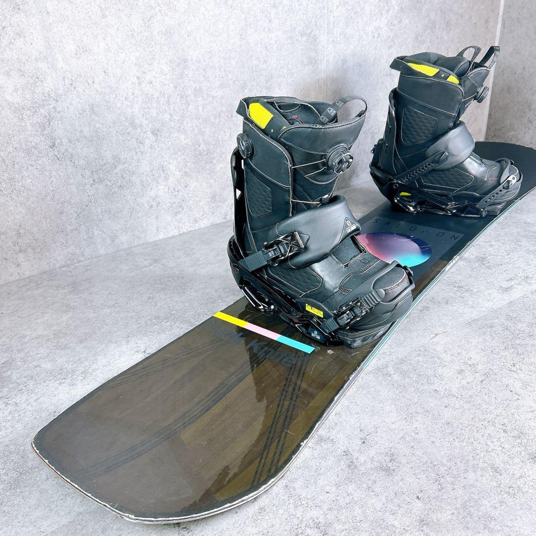 SALOMONサロモン148センチ×リズム　バインスノーボード2点セット