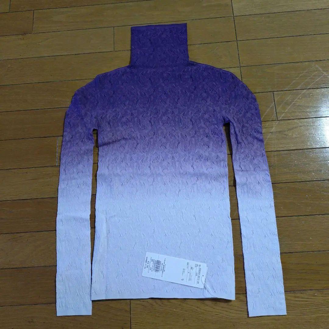 新品チャコットグラデーションノーソーイングニット検スティナ