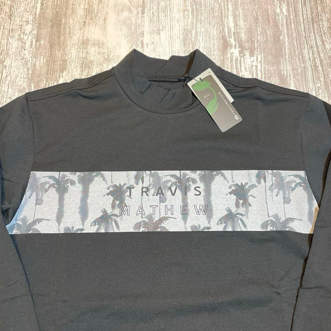 トラヴィスマシュー　ゴルフウェア　長袖モックネックシャツ　XLサイズ　ブラック