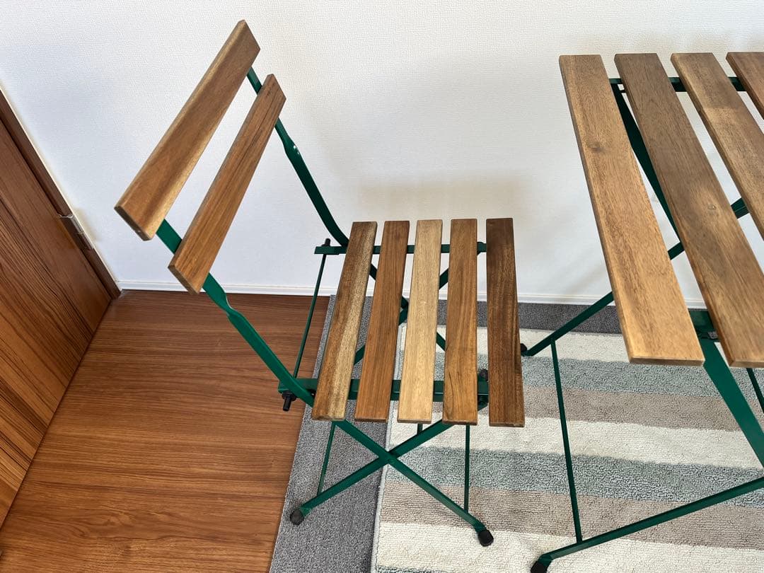 IKEA TÄRNÖ（テルノー）折りたたみ式 ガーデンテーブル＋チェア2脚セット