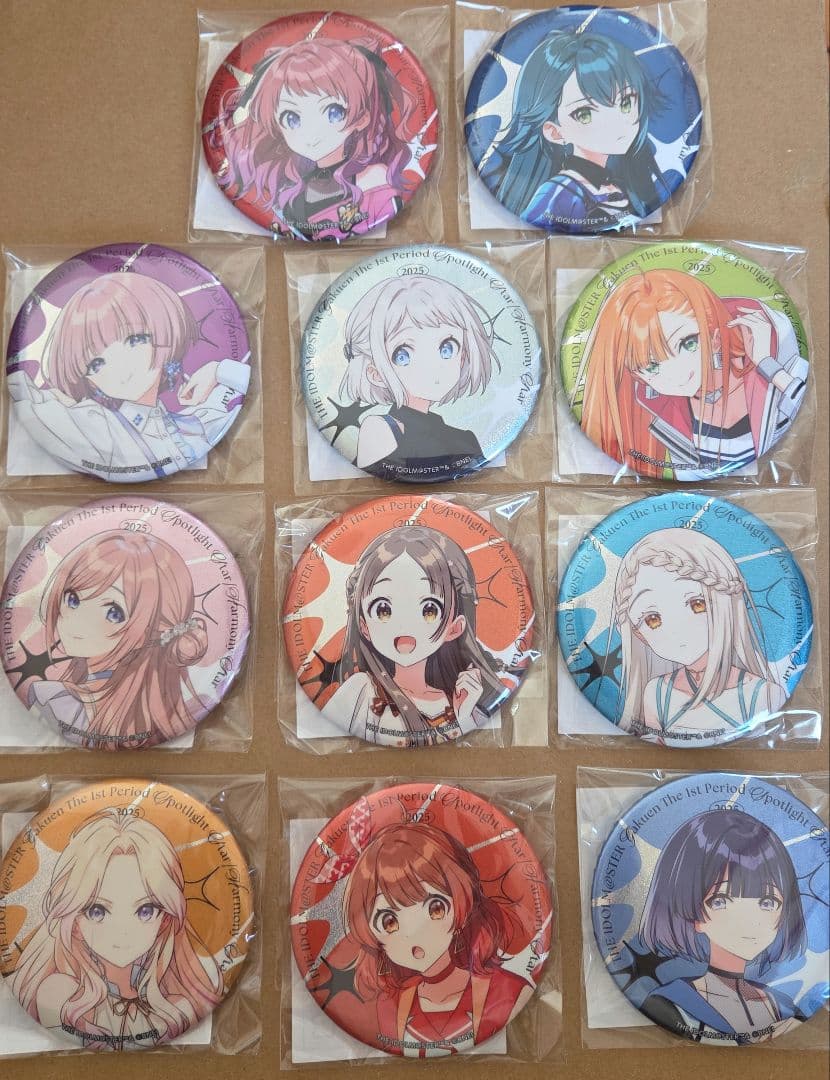学マス　缶バッジ　学園アイドルマスター 1st Period　グリッター