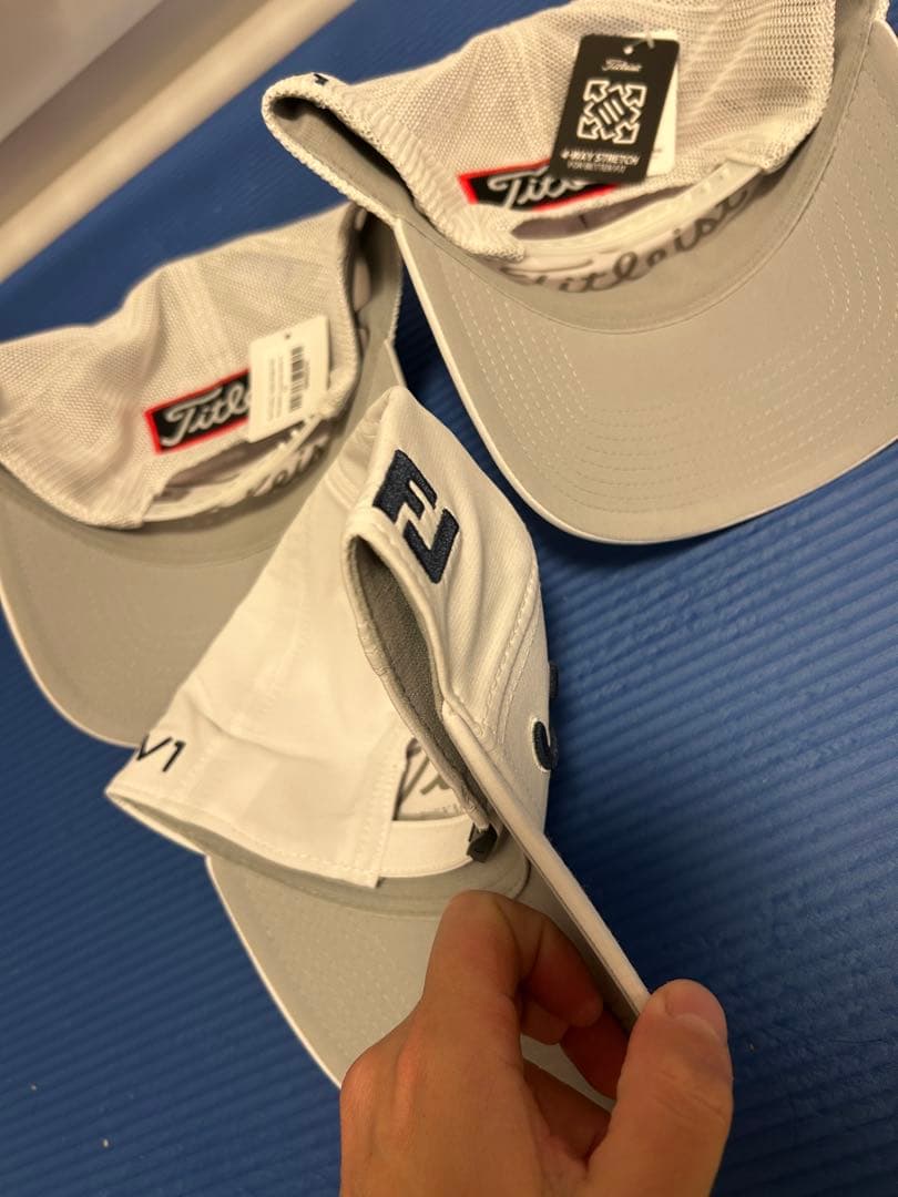 タイトリスト TITLEIST ツアーキャップ　白　ホワイト　３点セット