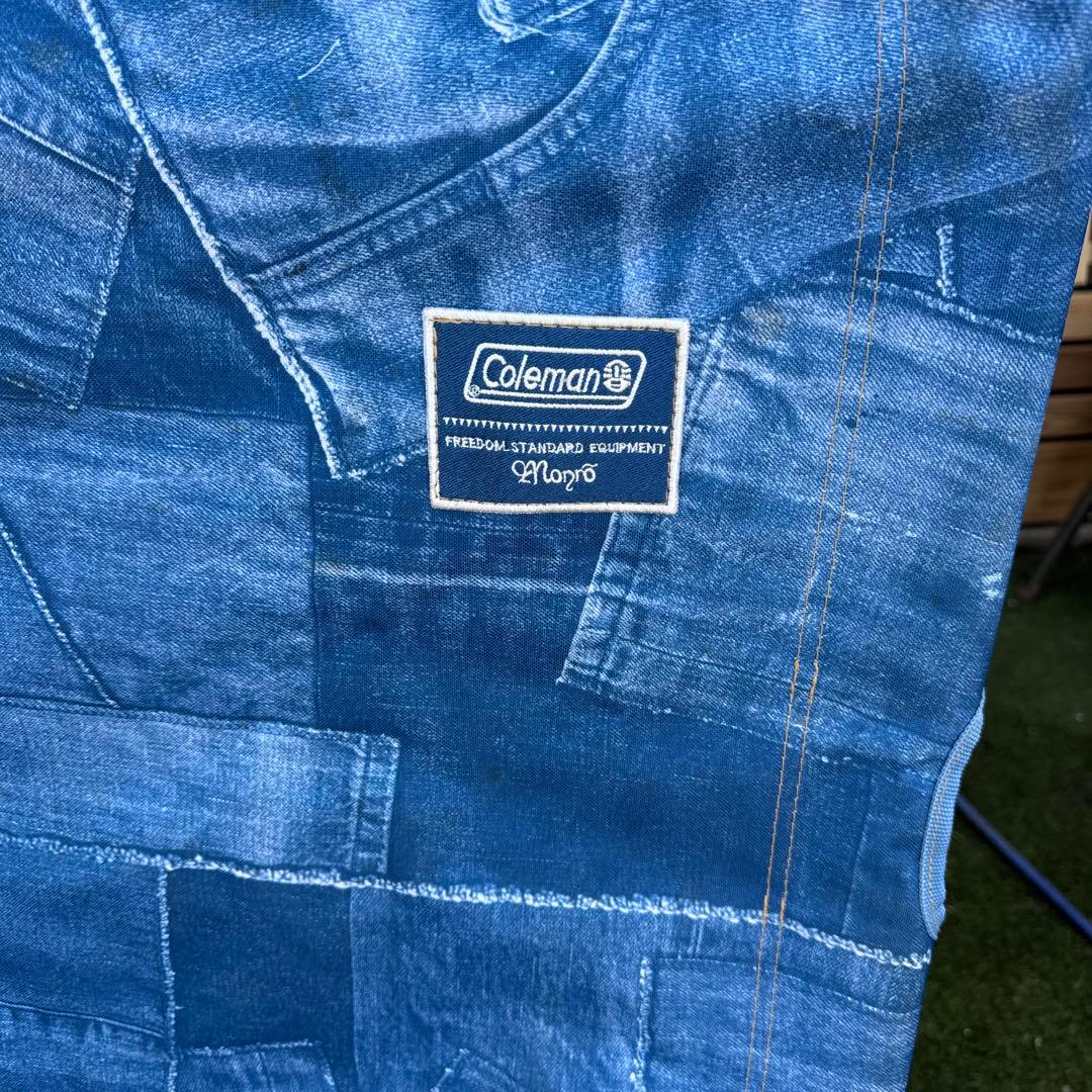 コールマンコラボmonroデニムブルー 折りたたみチェア 2脚セット