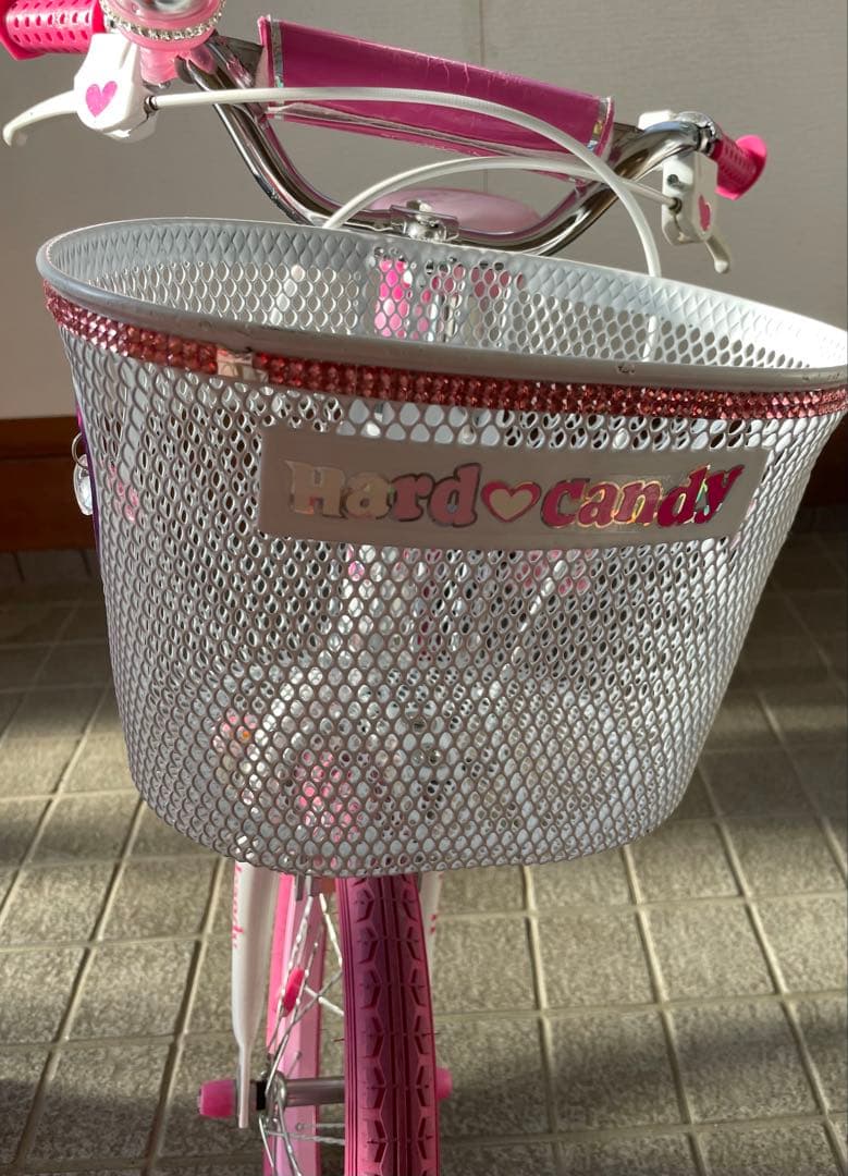 ハートキャンディ　補助輪付自転車　16インチ　ピンク