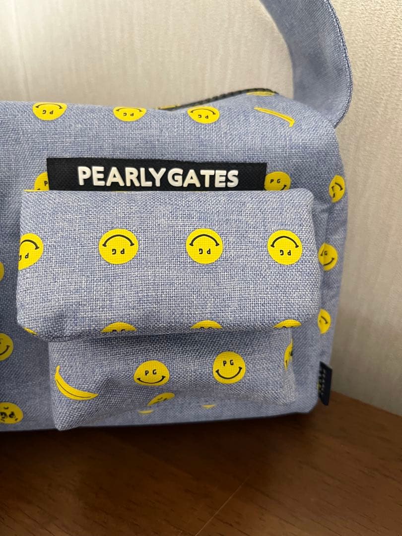 新品PEARLYGATES スマイリーフェイス デニムカートバッグ