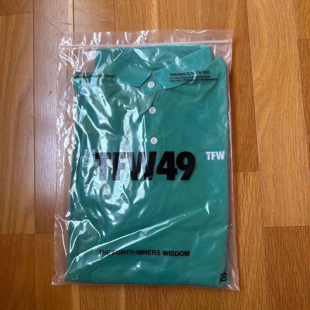 TFW49　タグ付き　ポロシャツ　緑　Lサイズ