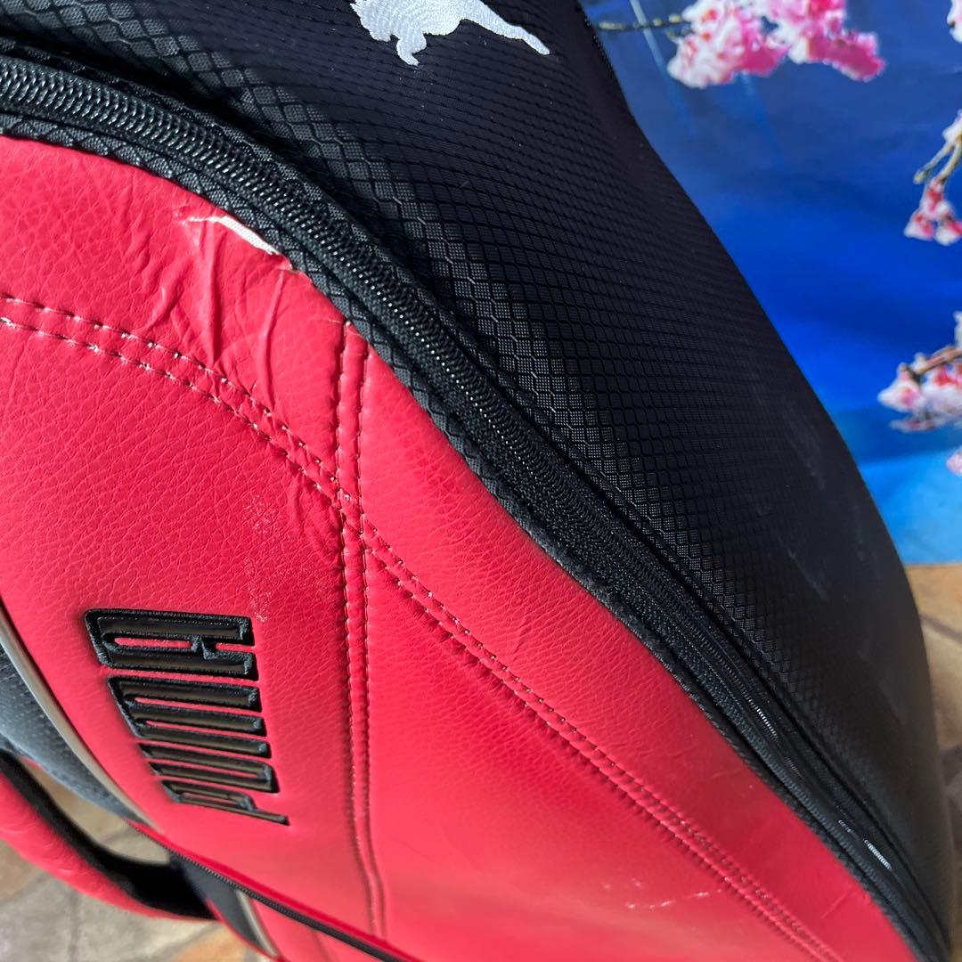 寶BZ-1584 PUMA キャディバッグ 内径約21cm 重量約2.7kg