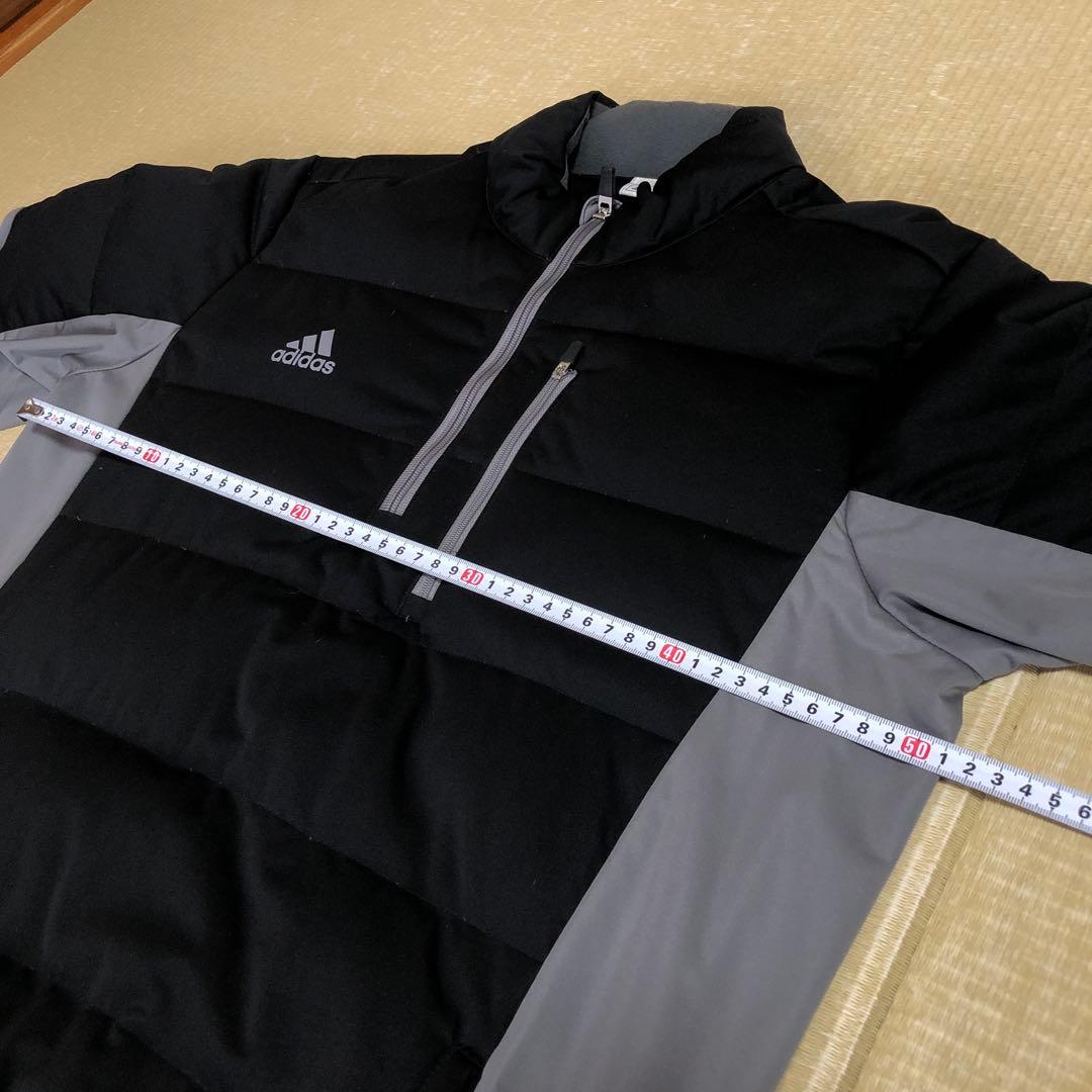 【adidas】ワンポイント　ダウンジャケット ウインドブレーカー　半袖　ベスト