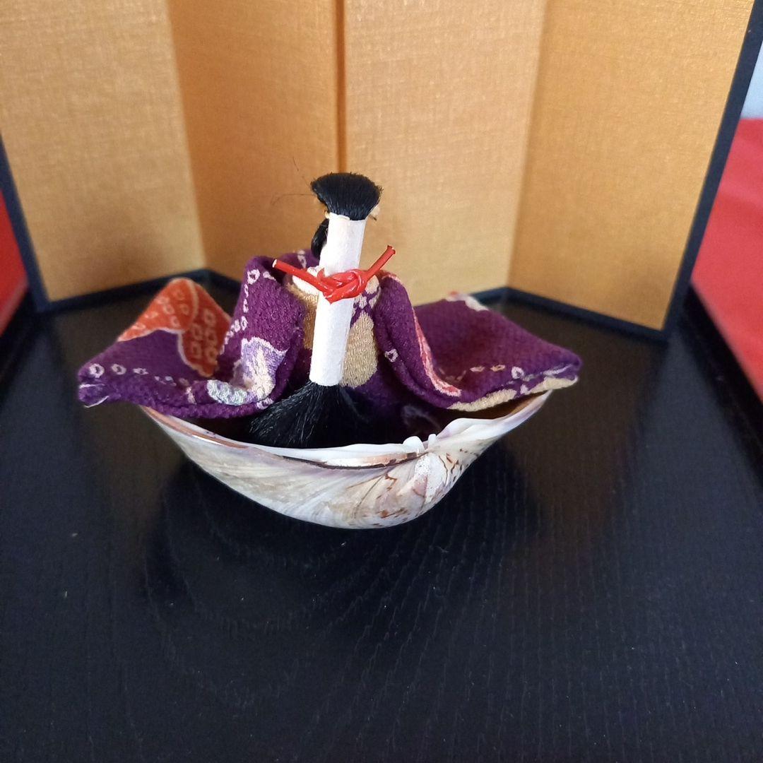 はまぐり　古布ちりめん　雛人形　セット