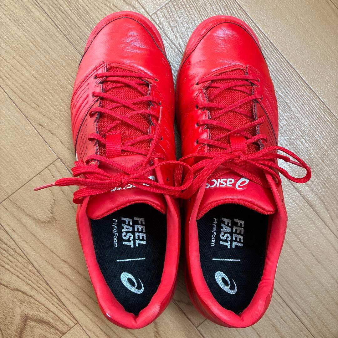 デスタッキ　27cm／asics フットサルシューズ レッド