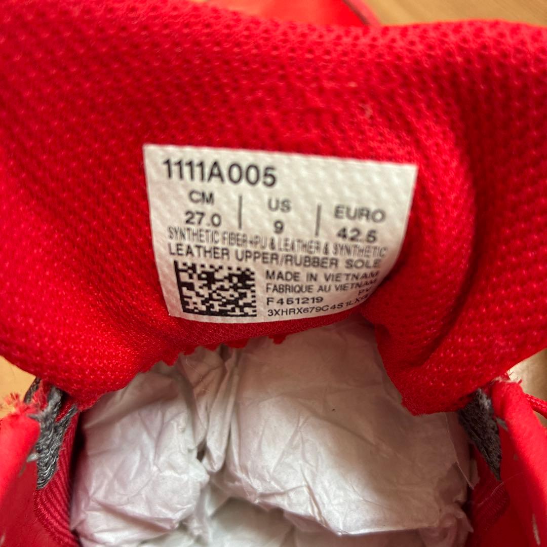 デスタッキ　27cm／asics フットサルシューズ レッド