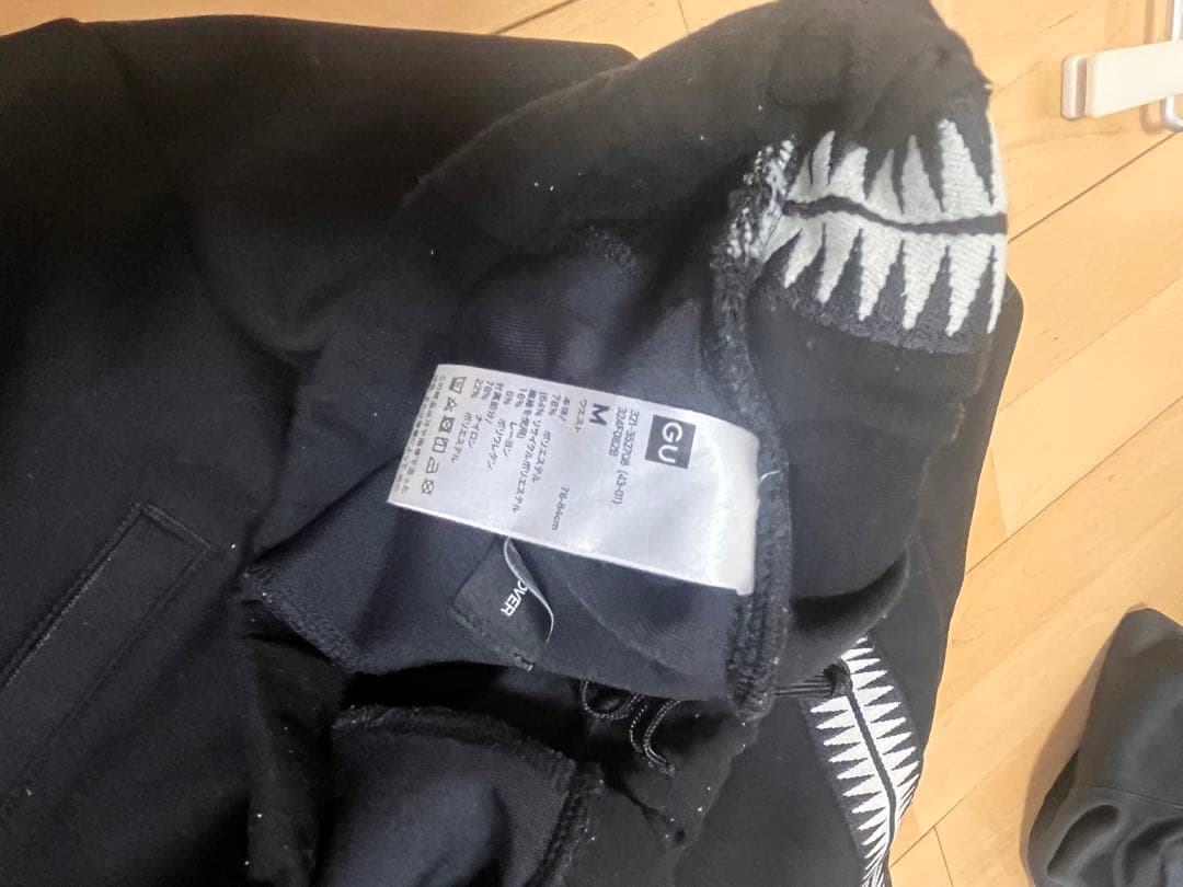GU×UNDERCOVER ジャージ上下セット M ブラック　コラボ