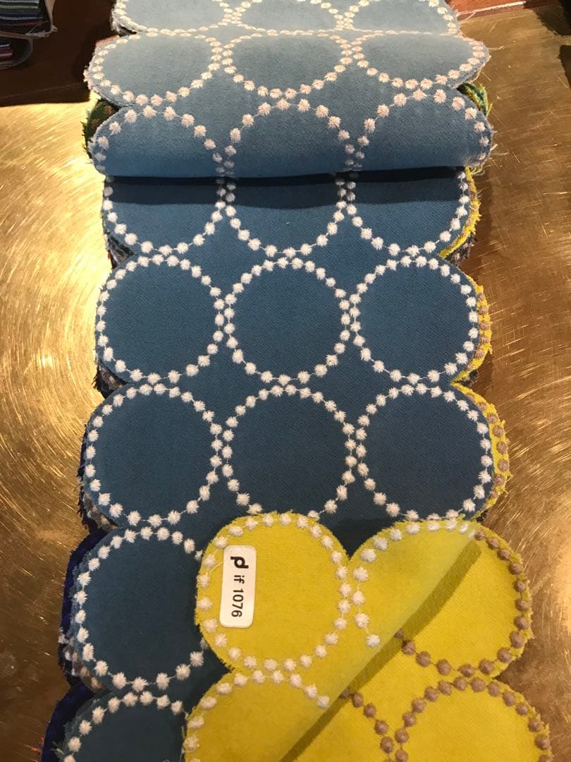 ミナペルホネン ハンドメイド スツール dop タンバリン 生地 チェア ベンチ