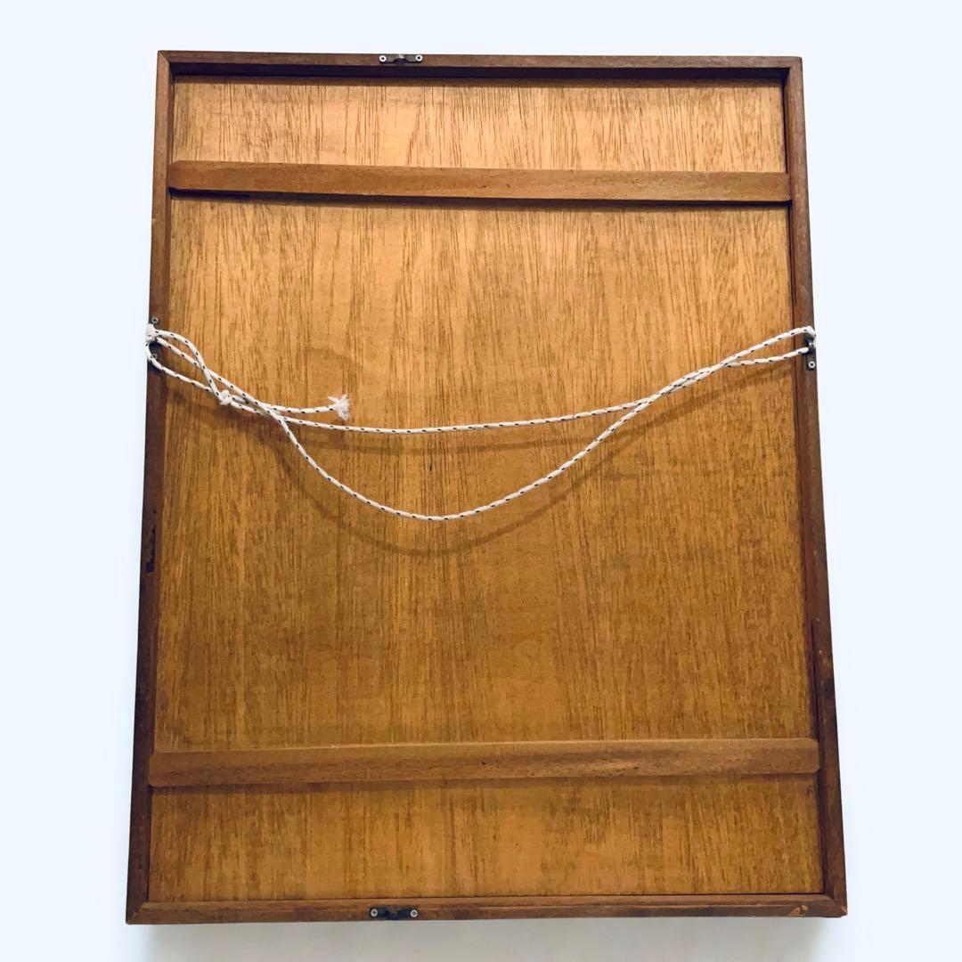 美品 畦地梅太郎「涸沢の小屋」木版画 1967年作 直筆サイン入り