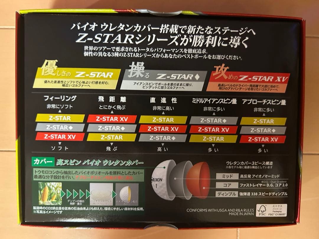 【新品】Srixon Z-STAR XV 2025 パッションイエロー 5ダース