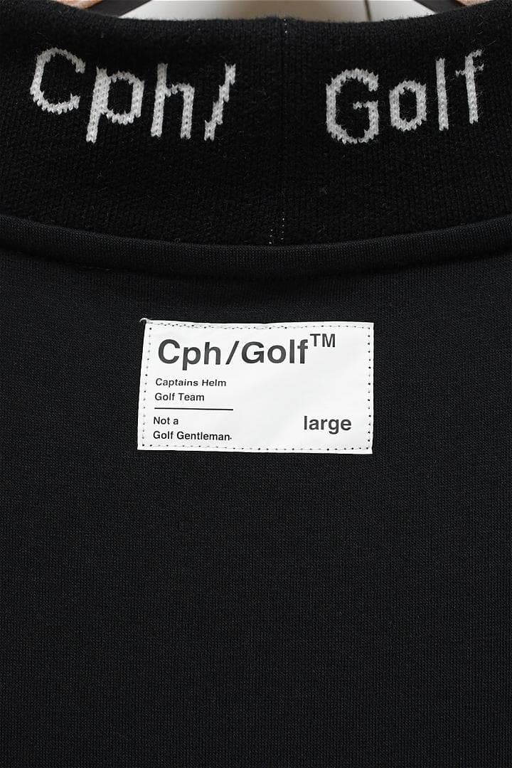 A434 Cph Golf モックネックTシャツ ドロップショルダー L 黒