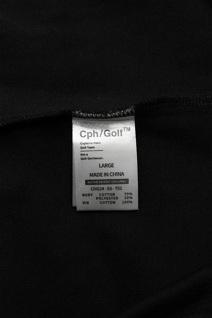 A434 Cph Golf モックネックTシャツ ドロップショルダー L 黒