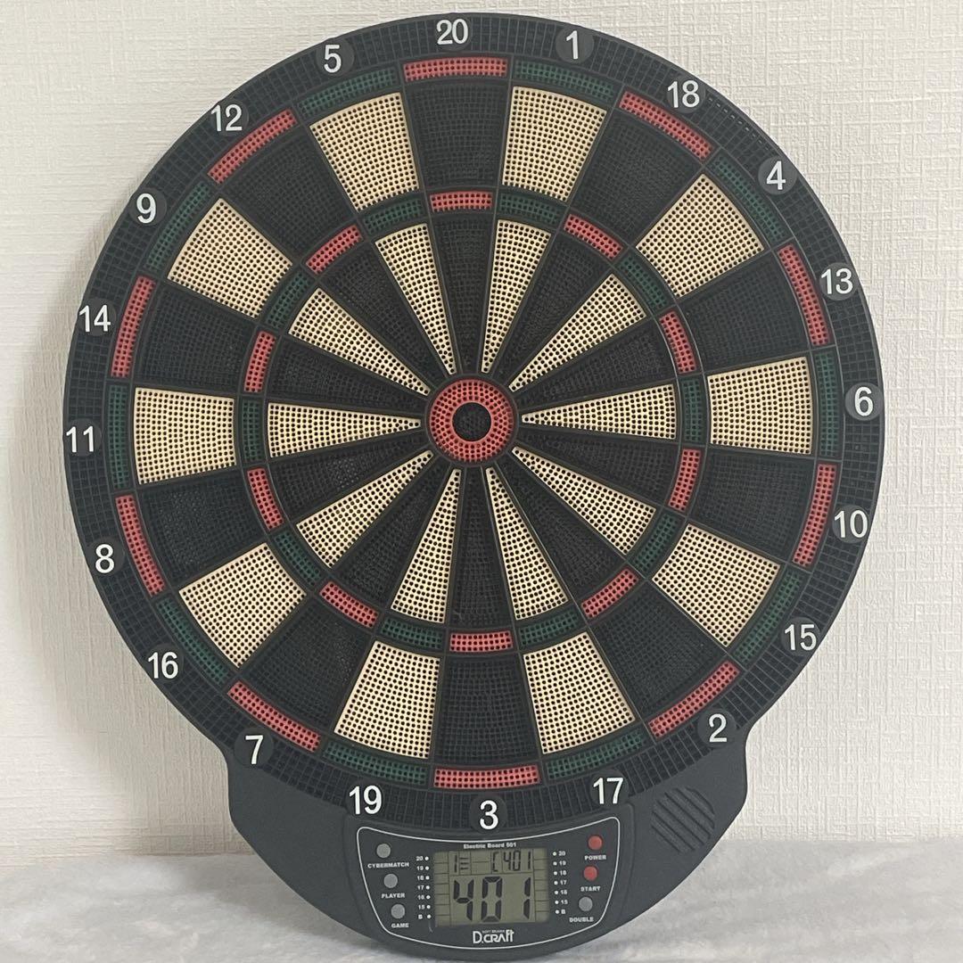 【動作品】D.craft エレクトリックボード 501 電子ダーツボード ダーツ