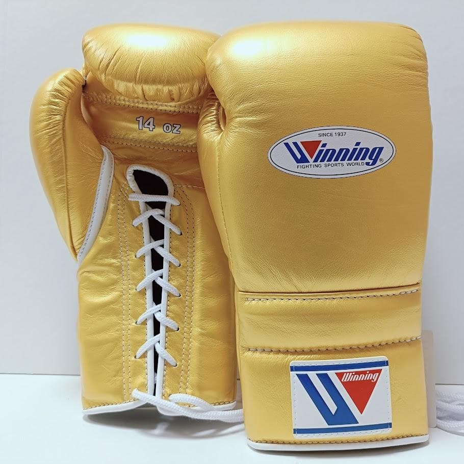 Winning ウイニング ボクシンググローブ 14oz 金 別注品③