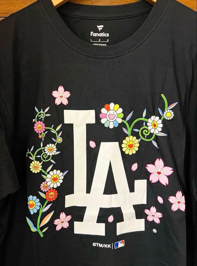 限定完売品 ドジャース 村上隆 特別コラボ Tシャツ サイズL ブラック