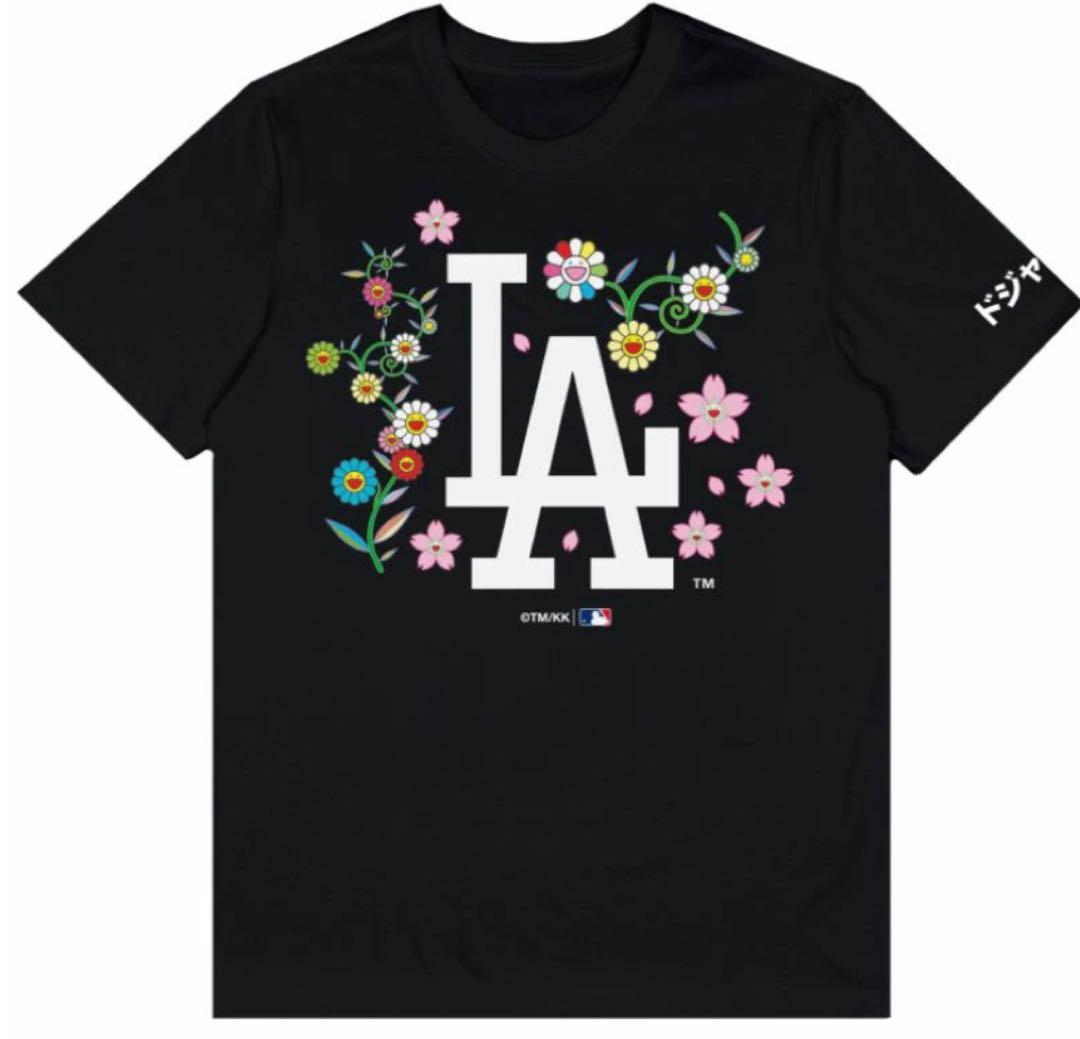 限定完売品 ドジャース 村上隆 特別コラボ Tシャツ サイズL ブラック