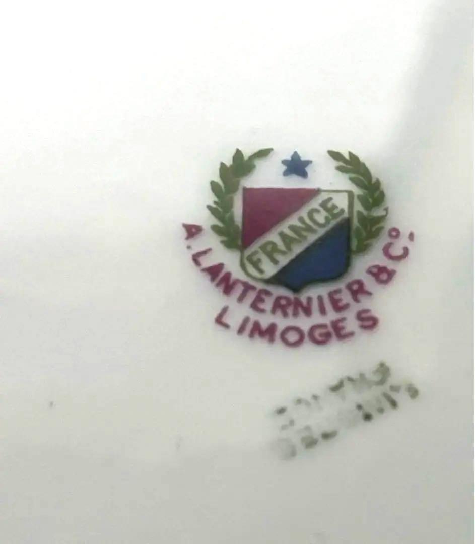 フランス アンティークLIMOGE リモージュ 12角 大皿 シリーズ 木 パリ