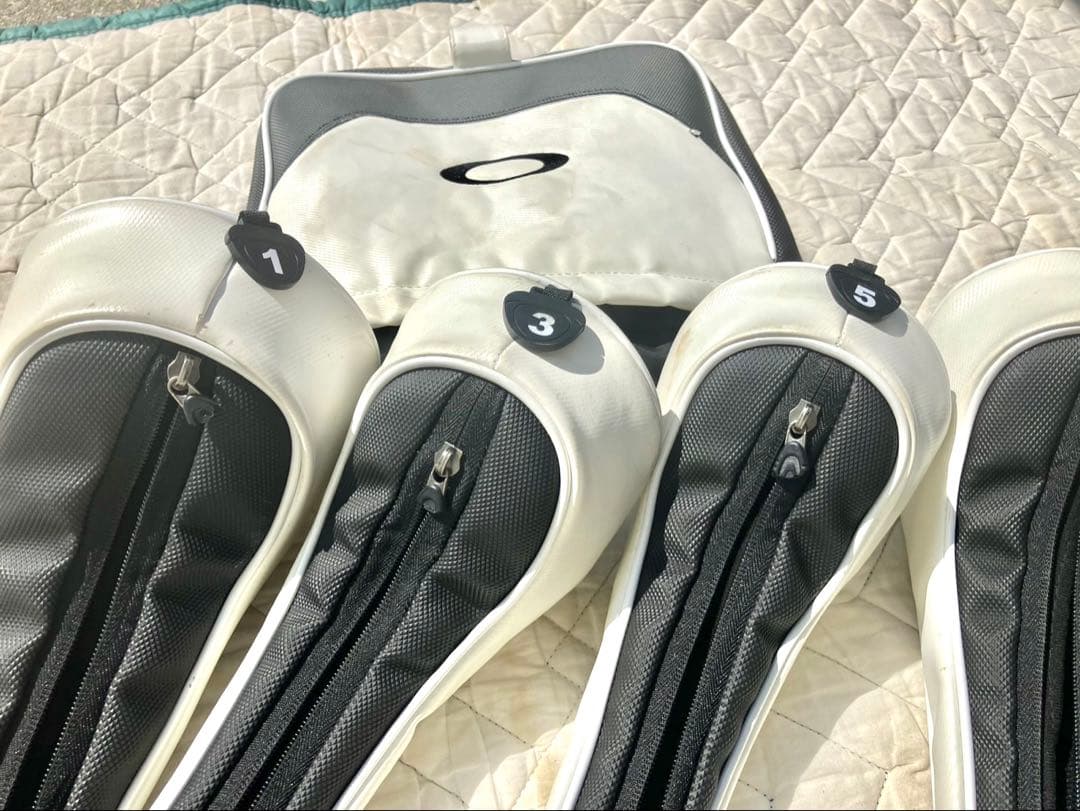 [ジャンボ✨]Oakley ホワイト キャディバッグ一式セット