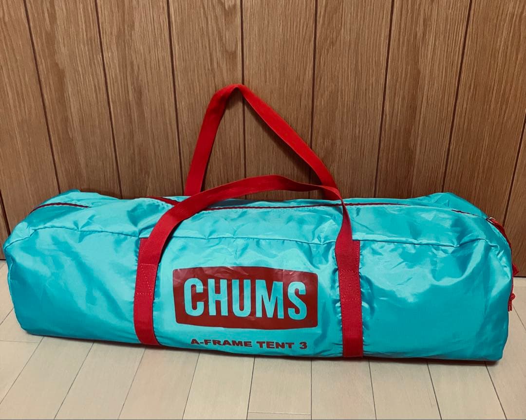CHUMS A-FRAME TENT 3 青赤　レアなおまけ付き