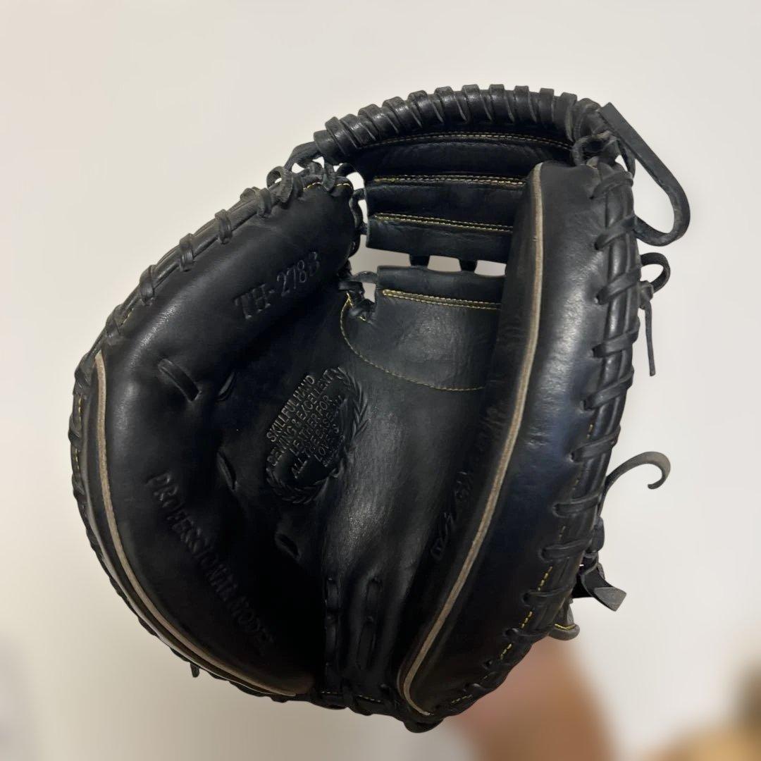 ハタケヤマ軟式左キャッチャー用野球グローブ