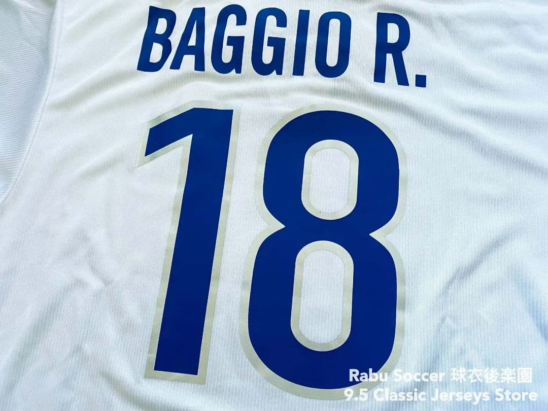 イタリア代表 1998 アウェイ ユニフォーム #18 バッジオ 長袖 選手用