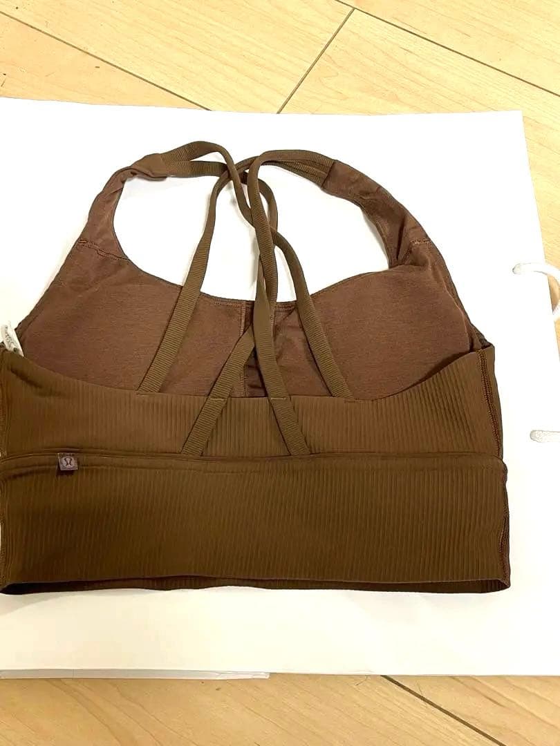 【美品】lululemon リブスポーツブラ