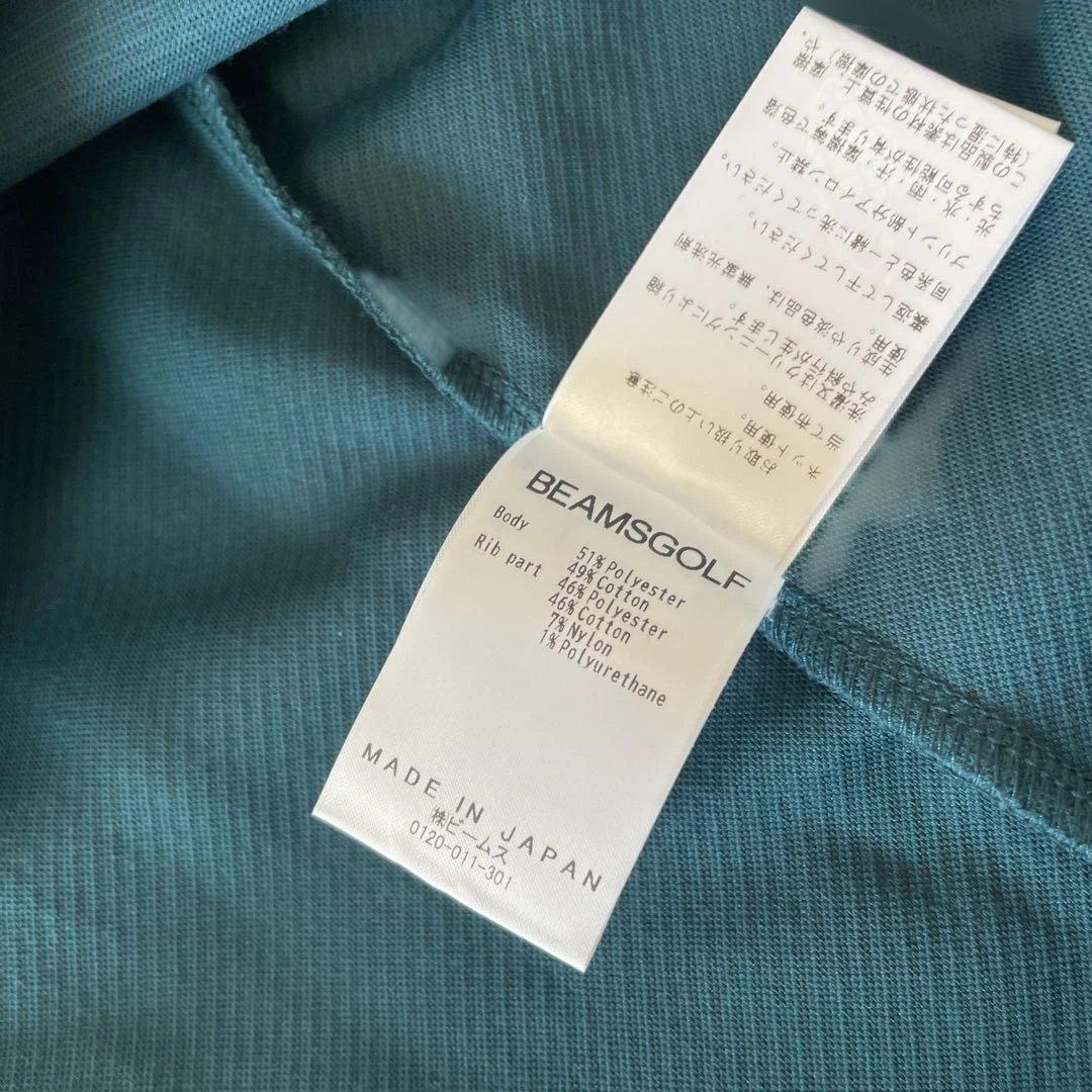 BEAMS GOLF Lサイズ ツイルジャージモックネックシャツ