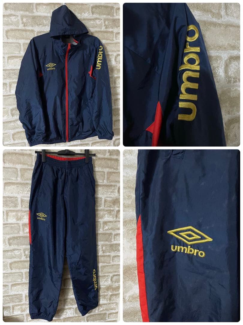 UMBRO メンズM 上下セット　ナイロンセットアップ　ナイロン上下　アンブロ