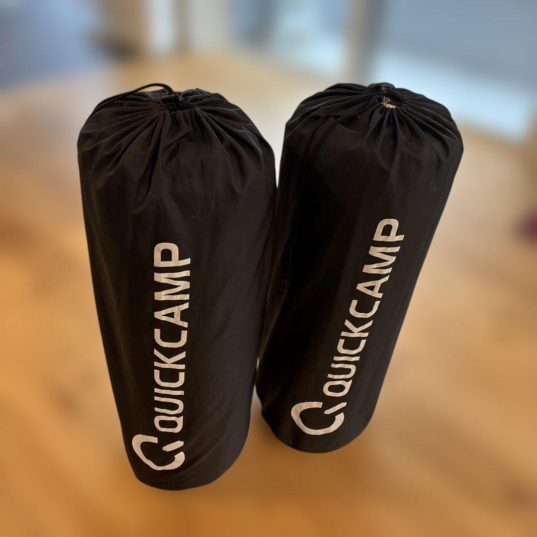 QUICKCAMP◆インフレーターマット 車中泊マット 連結可能 厚8cm