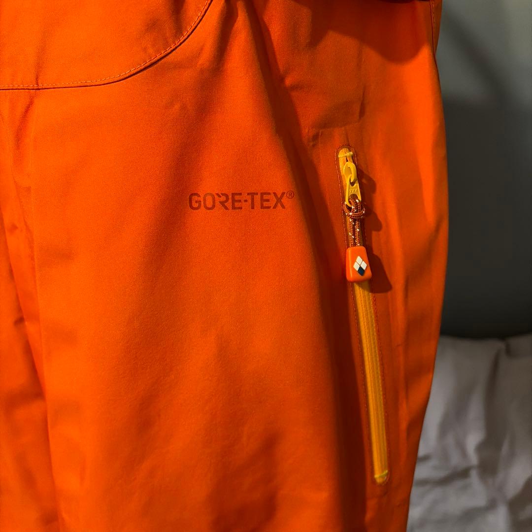 【美品】mont-bell パウダートラック ビブ GORE-TEX