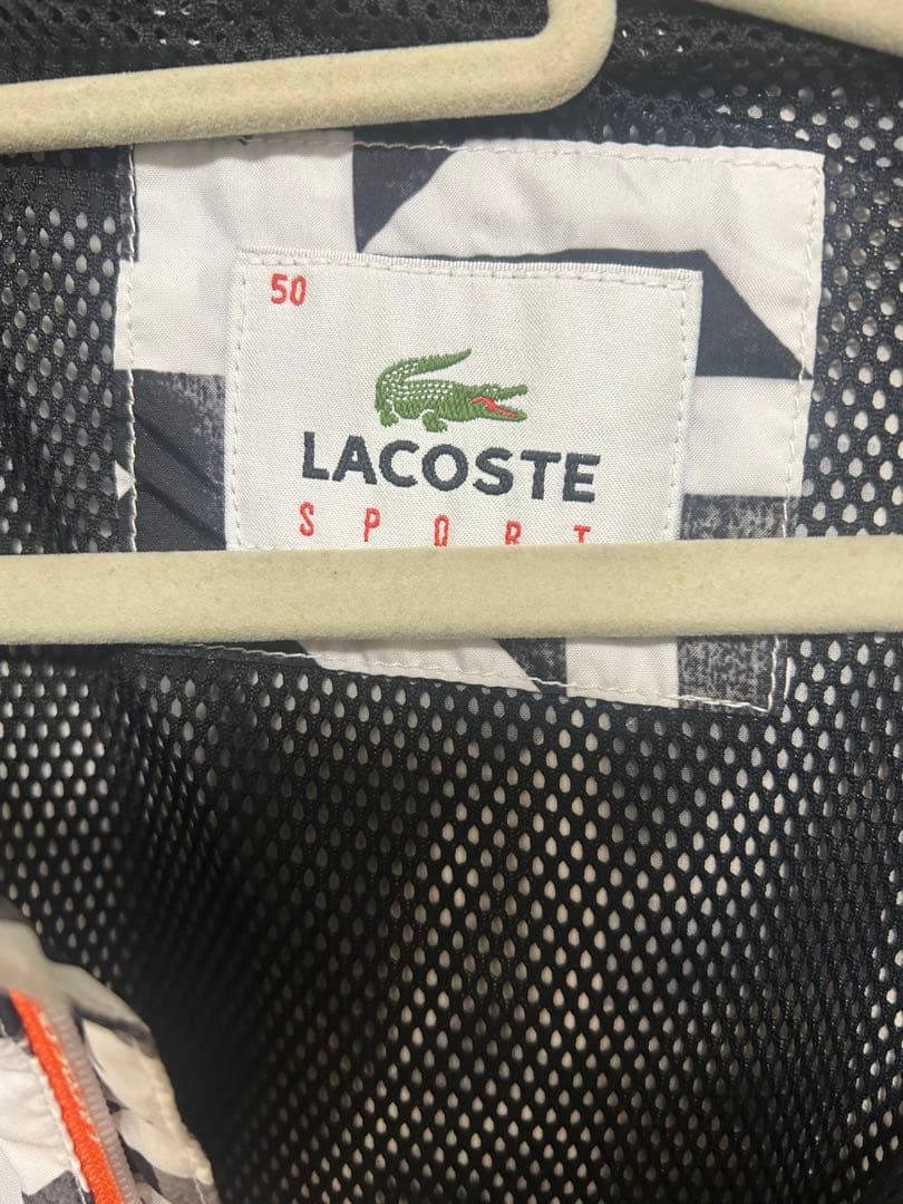LACOSTE 千鳥型模様 スポーツジャケット 50